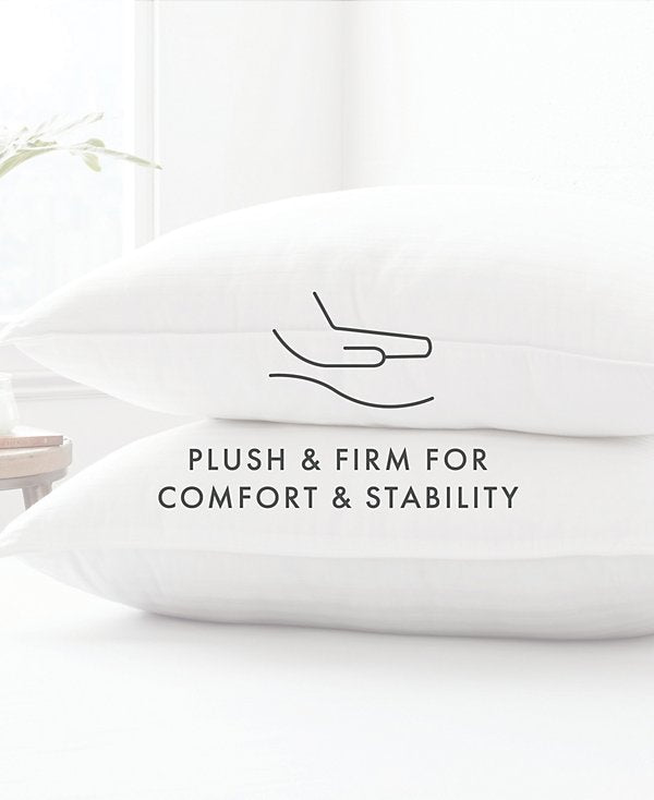 Plush Down Alternative Cooling Gel-Infused Fibers 2-Pack Pillows, Standard