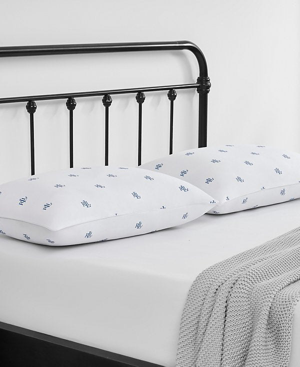 Logo Medium Density 2-Pack Down Alternative Pillow, King