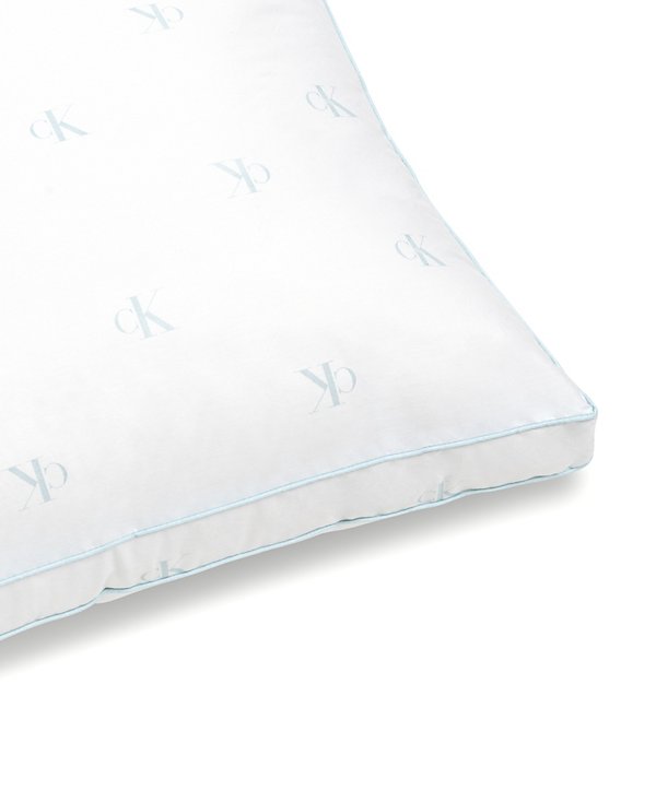 Monogram Logo Density Collection Cotton X-Firm Pillow, Standard/Queen