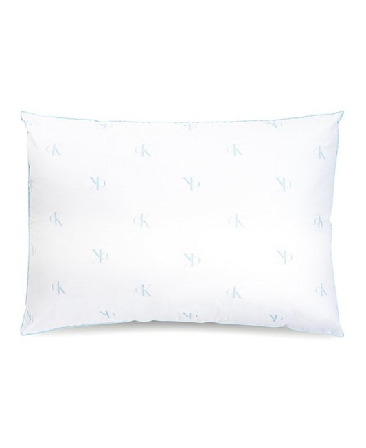Monogram Logo Density Collection Cotton X-Firm Pillow, Standard/Queen